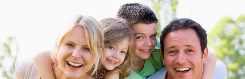 A smiling family